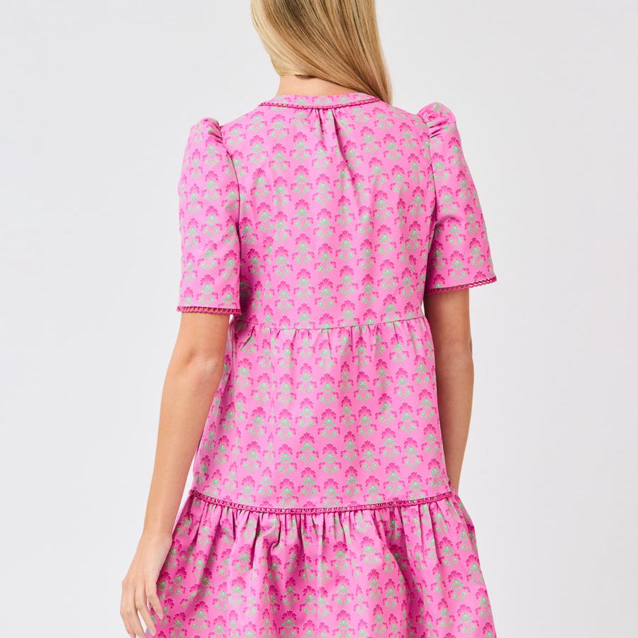 Adelyn Dress (Fuchsia)