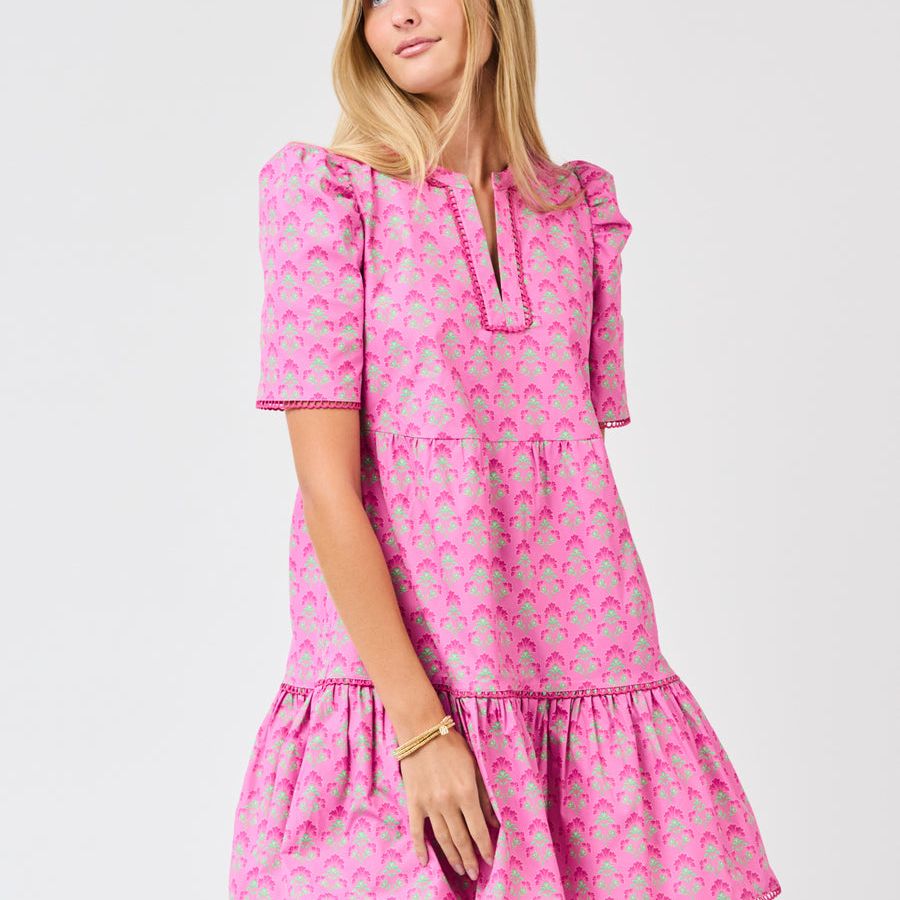 Adelyn Dress (Fuchsia)