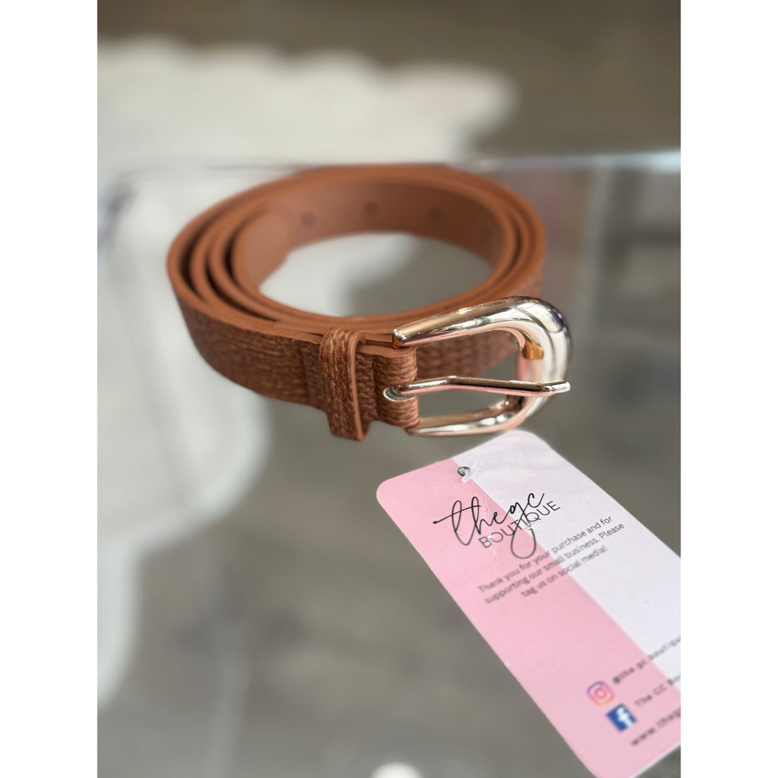 Skinny Belt (cognac)