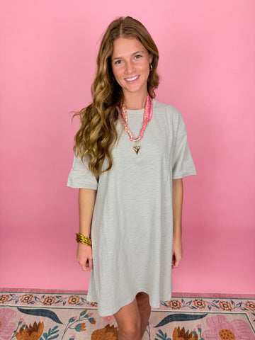 Slub Tshirt Dress