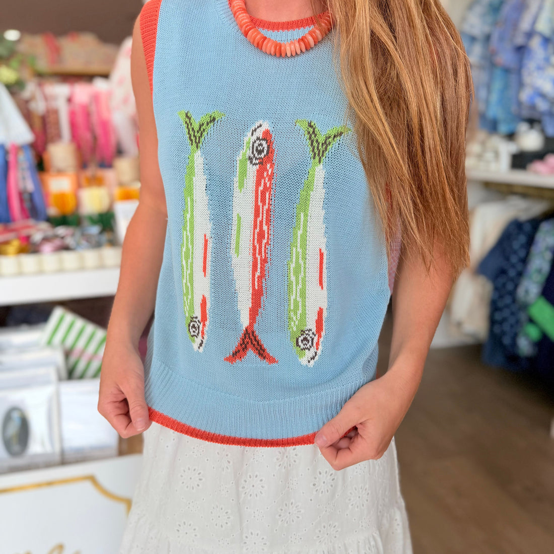 Fish Sweater (Blue)
