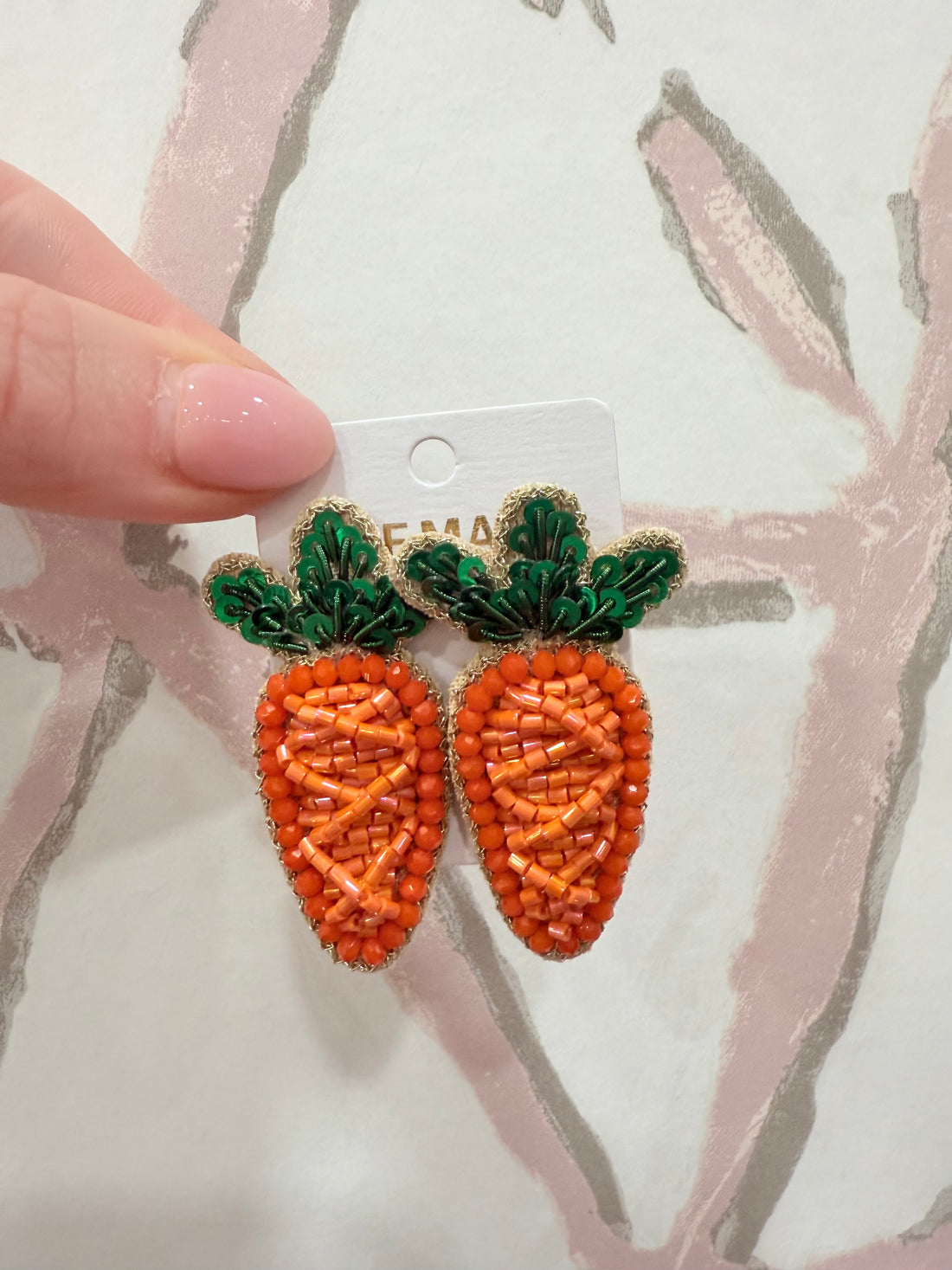 Carrot Earring