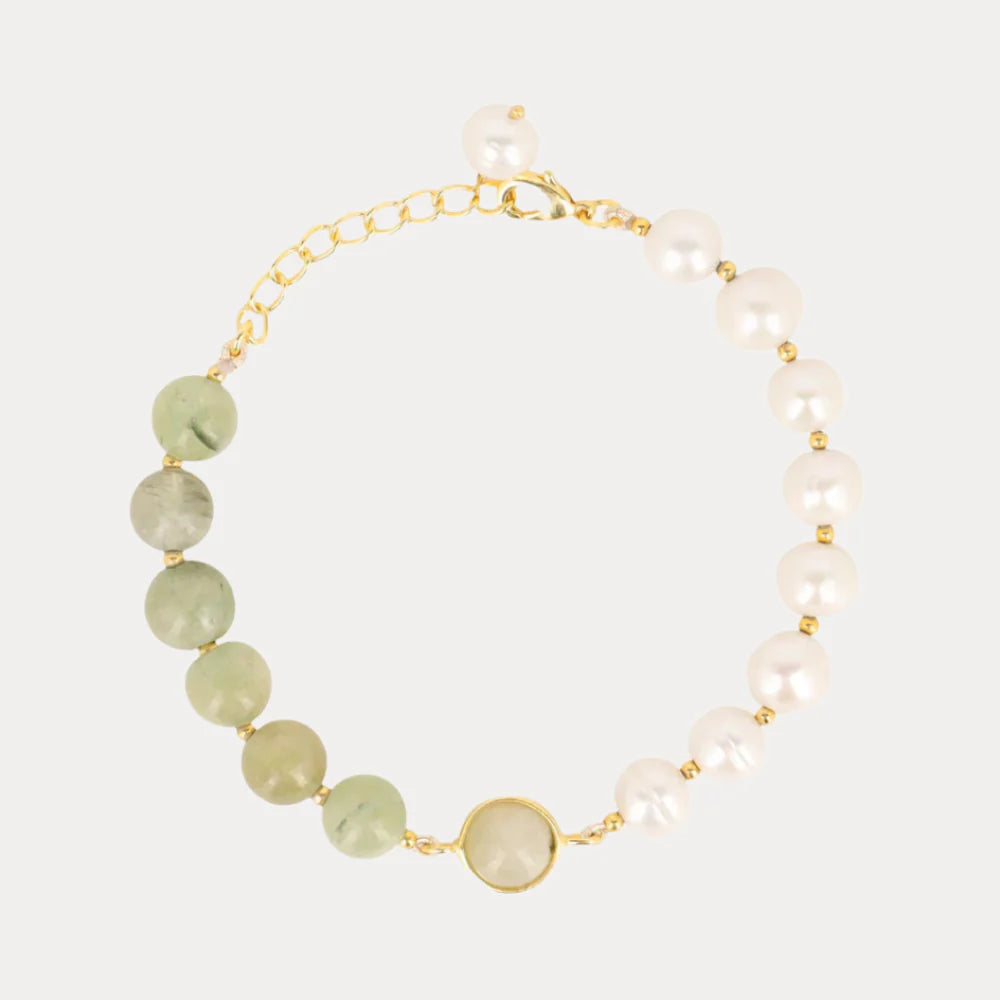 Margarita Bracelet, Budha Girl (Jade/Pearl)
