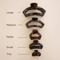 Open Tortoise, Petite Hair Clip