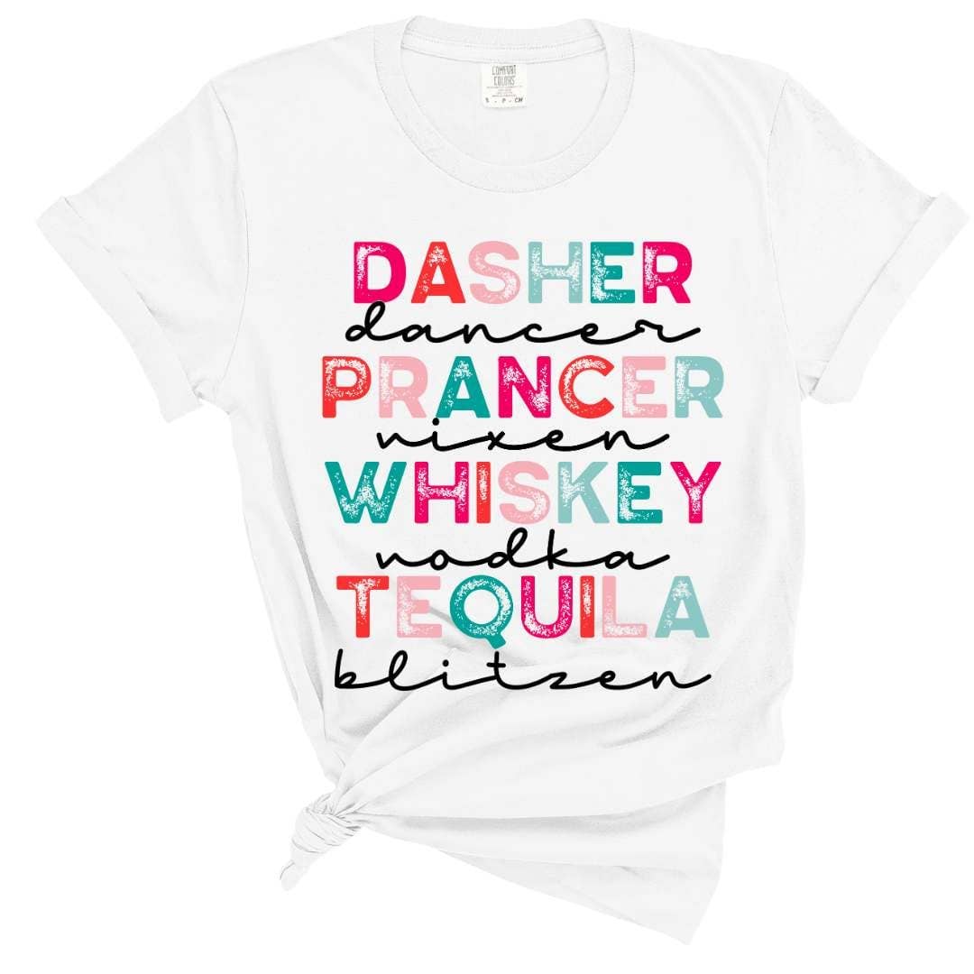 Dasher Dancer Tequila Blitzen Transfer
