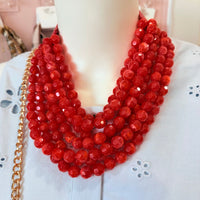 Austen Necklace (Red)