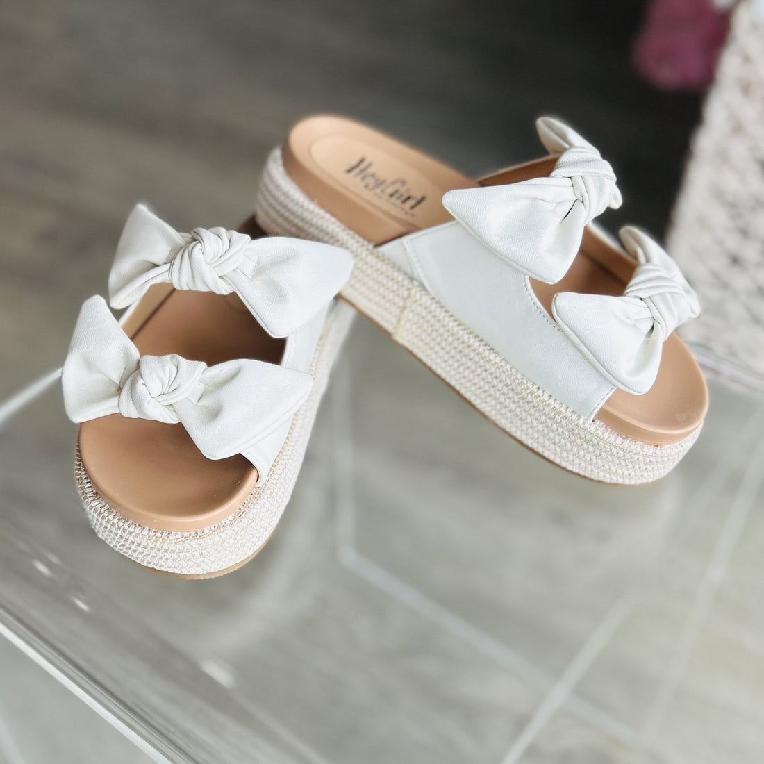 Lil Bit Knotty Sandal (Ivory)