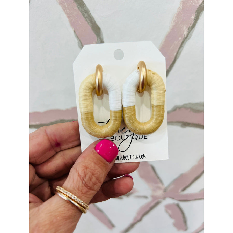 Oval Link Earring
