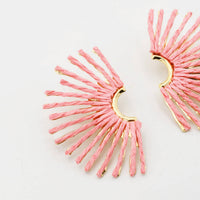Light Pink Raffia Fan 