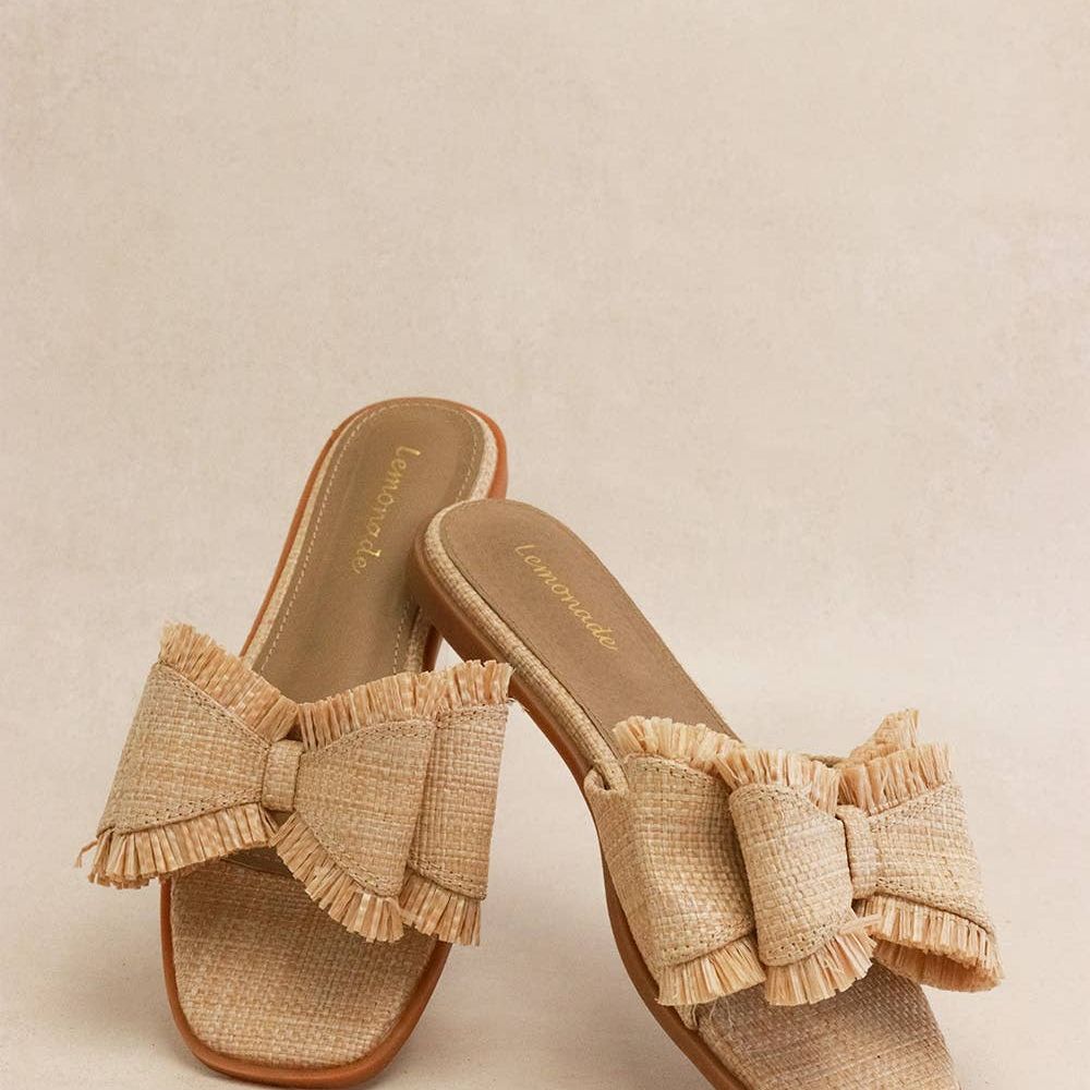 Raffia Bow Sandal