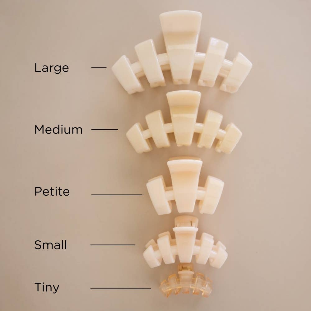 Almond Beige, Petite Claw Clip