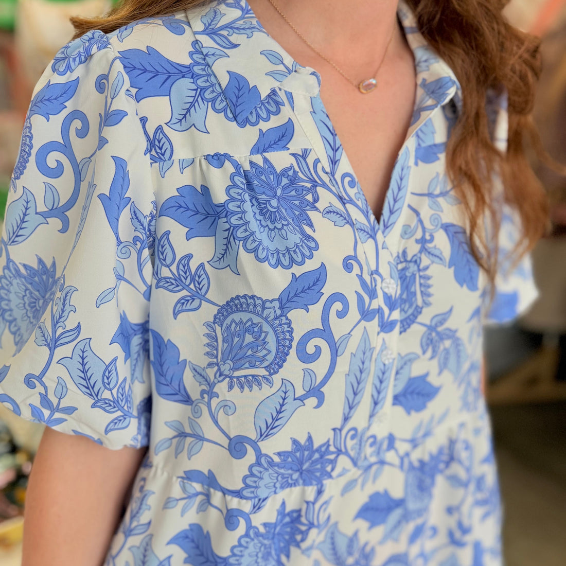 Porcelain Vines Dress