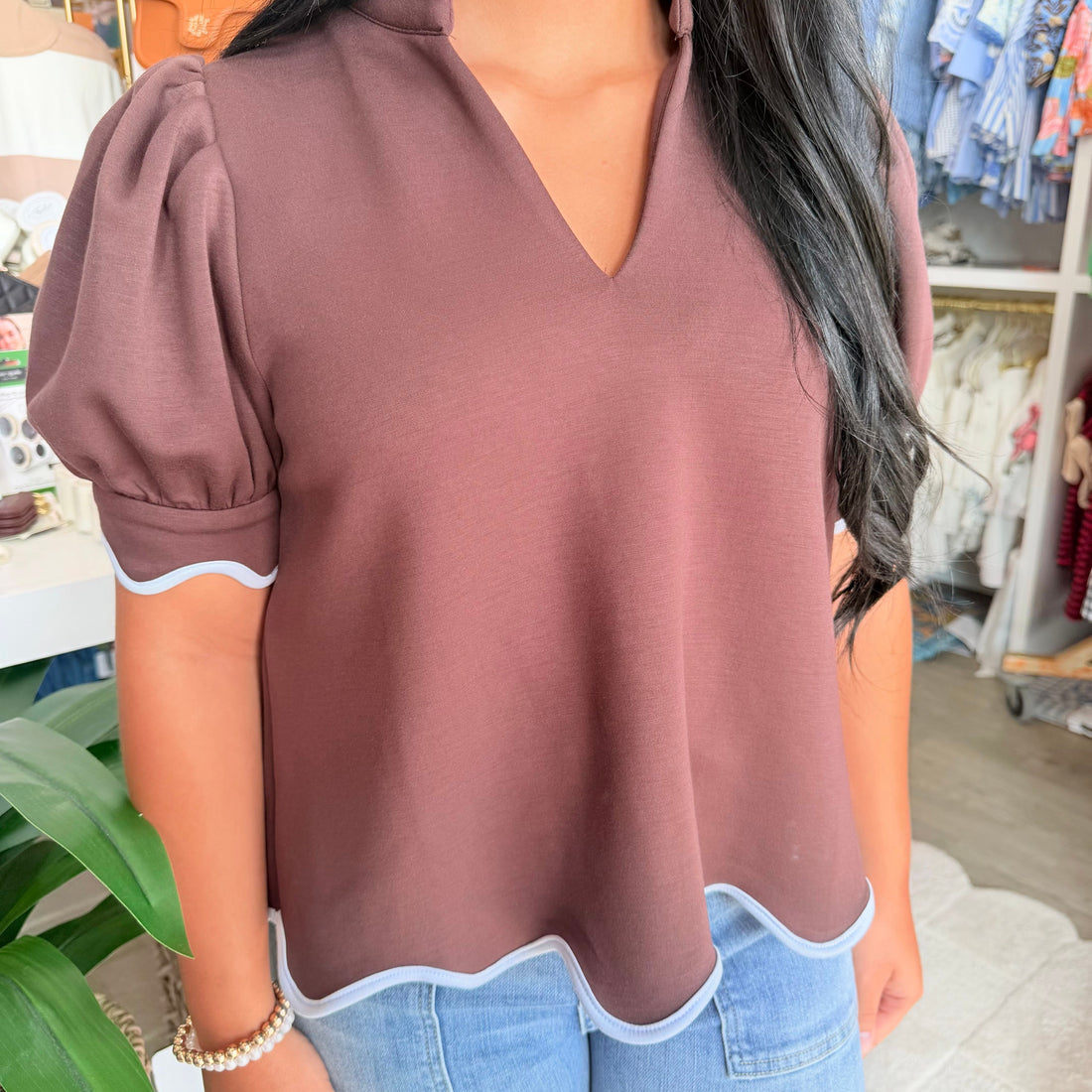 Celina Top (Brown)