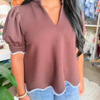 Celina Top (Brown)