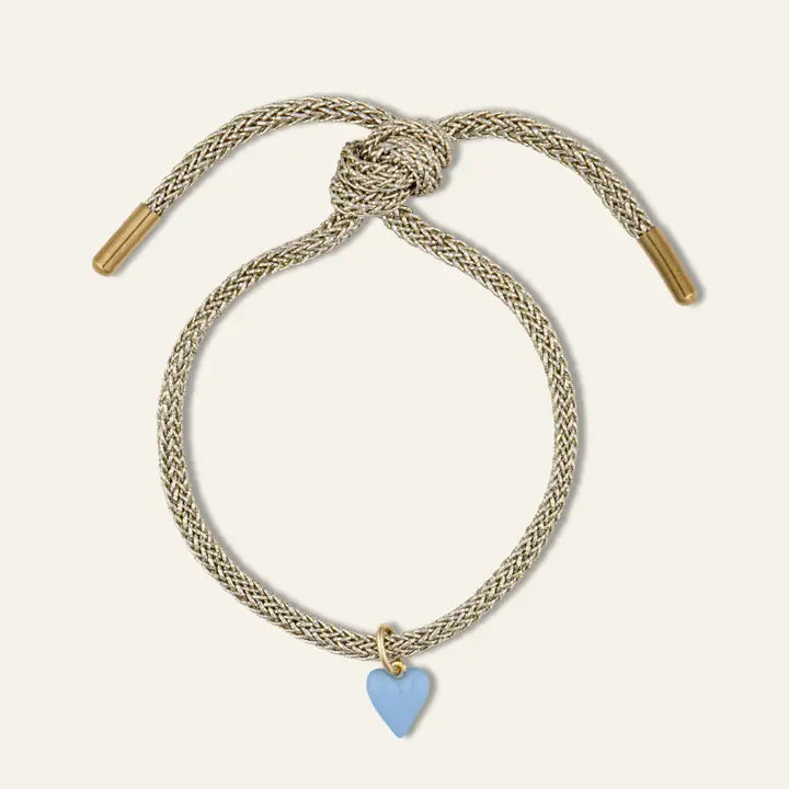 HART - Gold Lurex Bracelet (Blue Heart)
