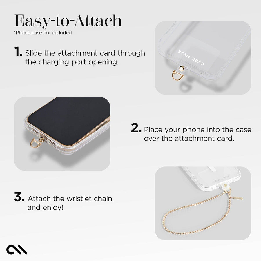 Gold Chain Phone Charm