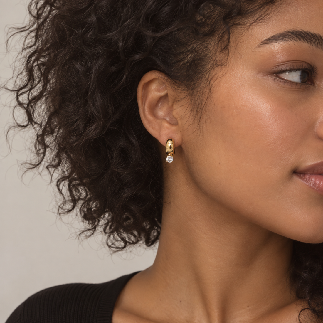 Luxe Drop Hoop Earrings
