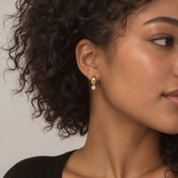 Luxe Drop Hoop Earrings