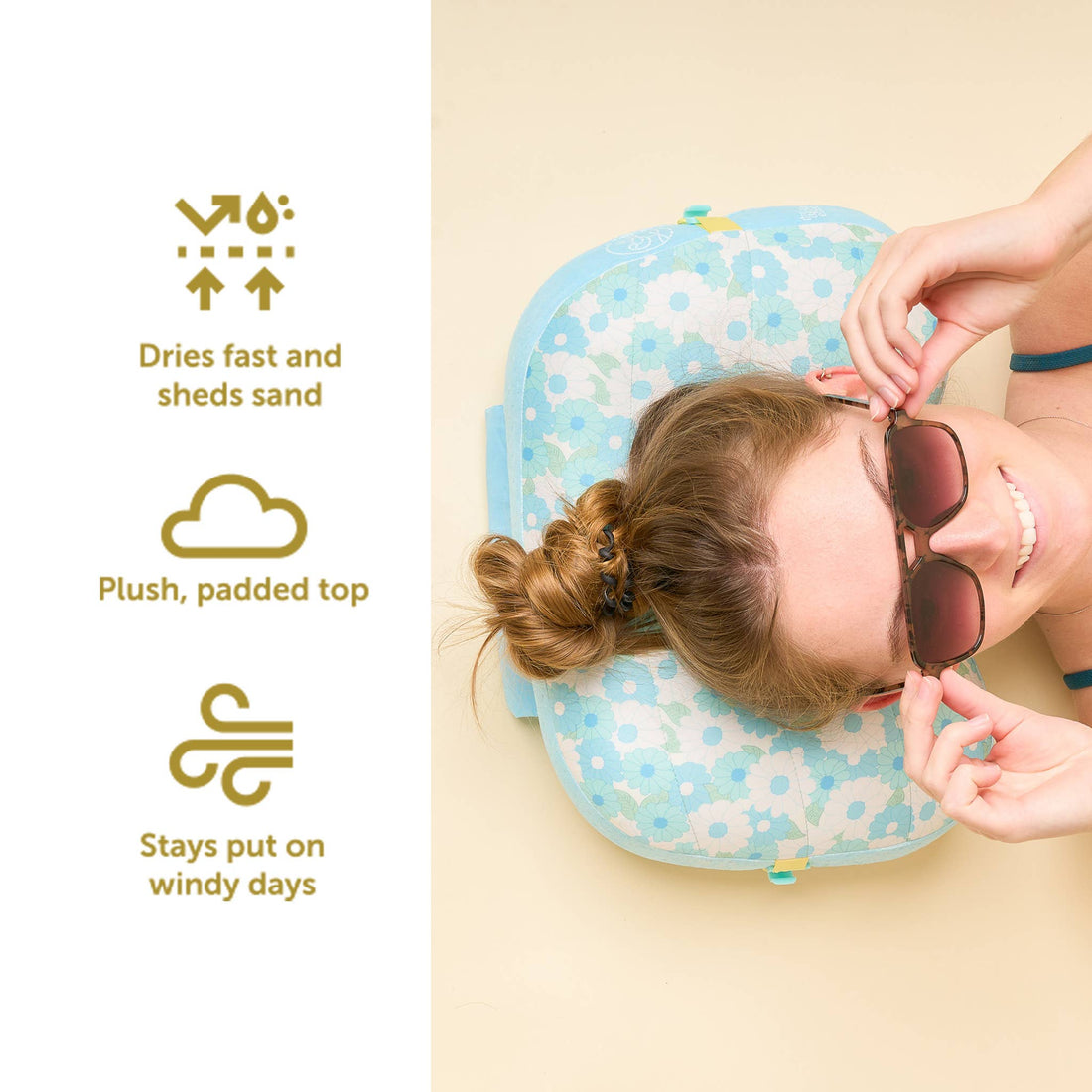 Daisy Craze, Ballast Beach Pillow