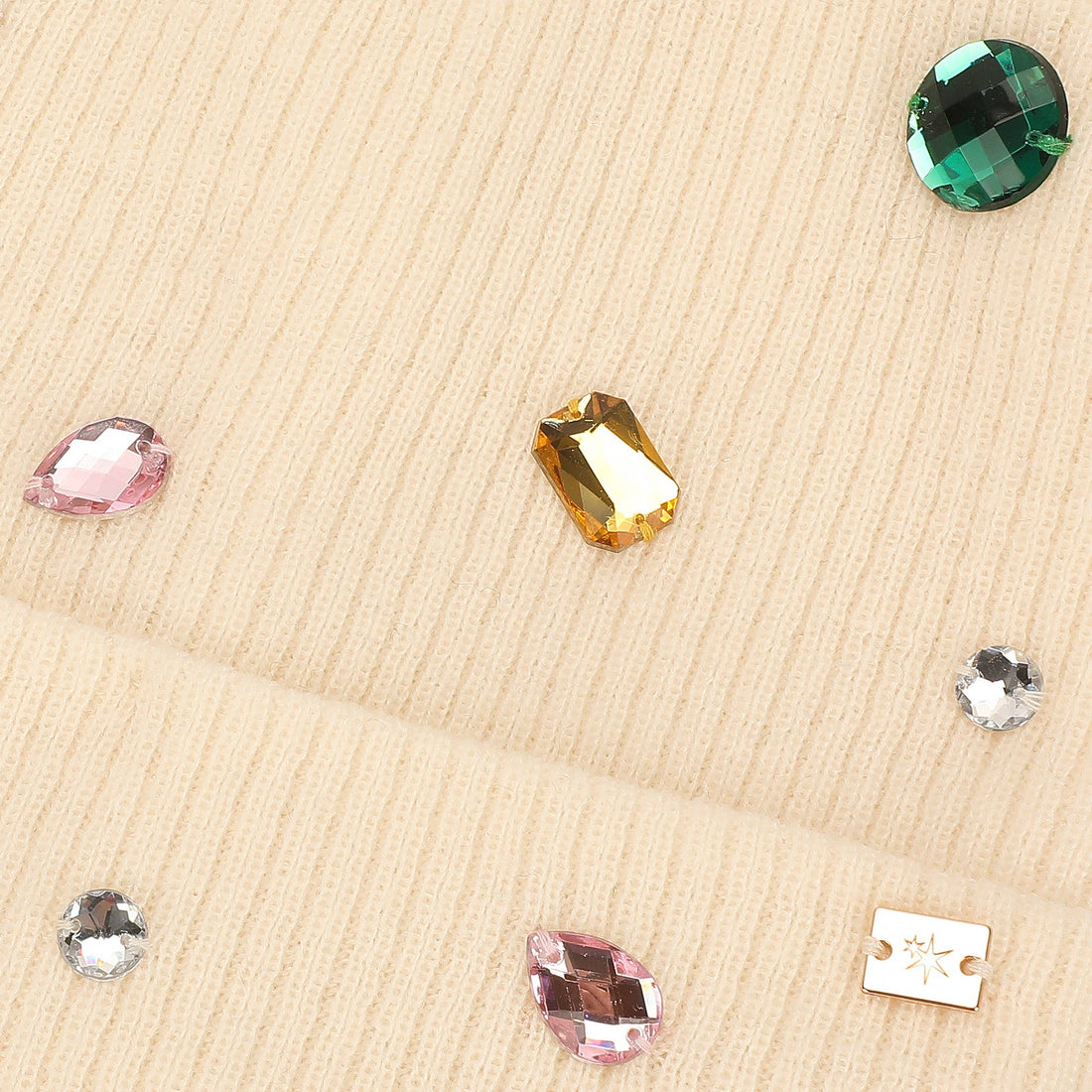 Snow Cute Sparkle Beanie and Mittens Set