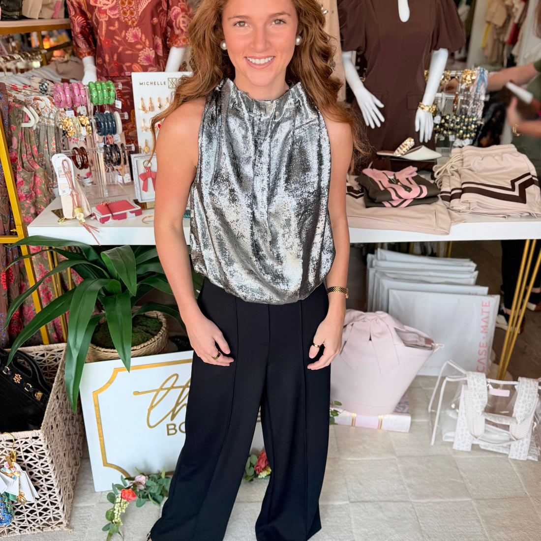 Helen Top (Charcoal)