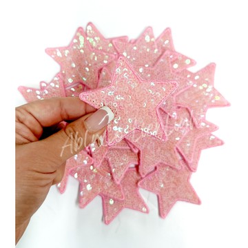 Small Pink Sequin Patch