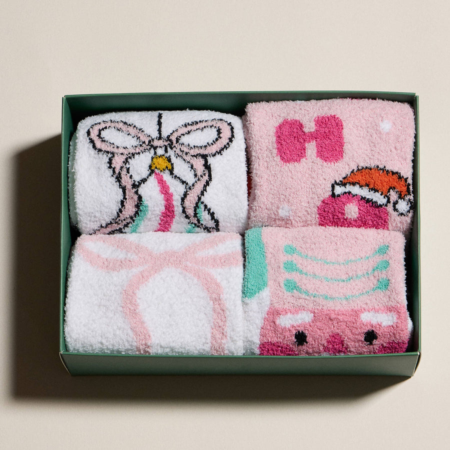 Christmas Fuzzy Sock Gift Set