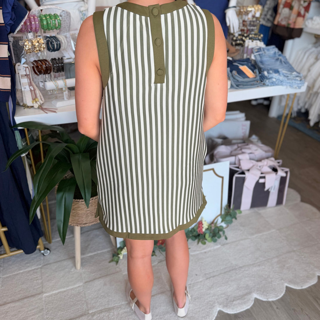 Linley Dress (Olive)
