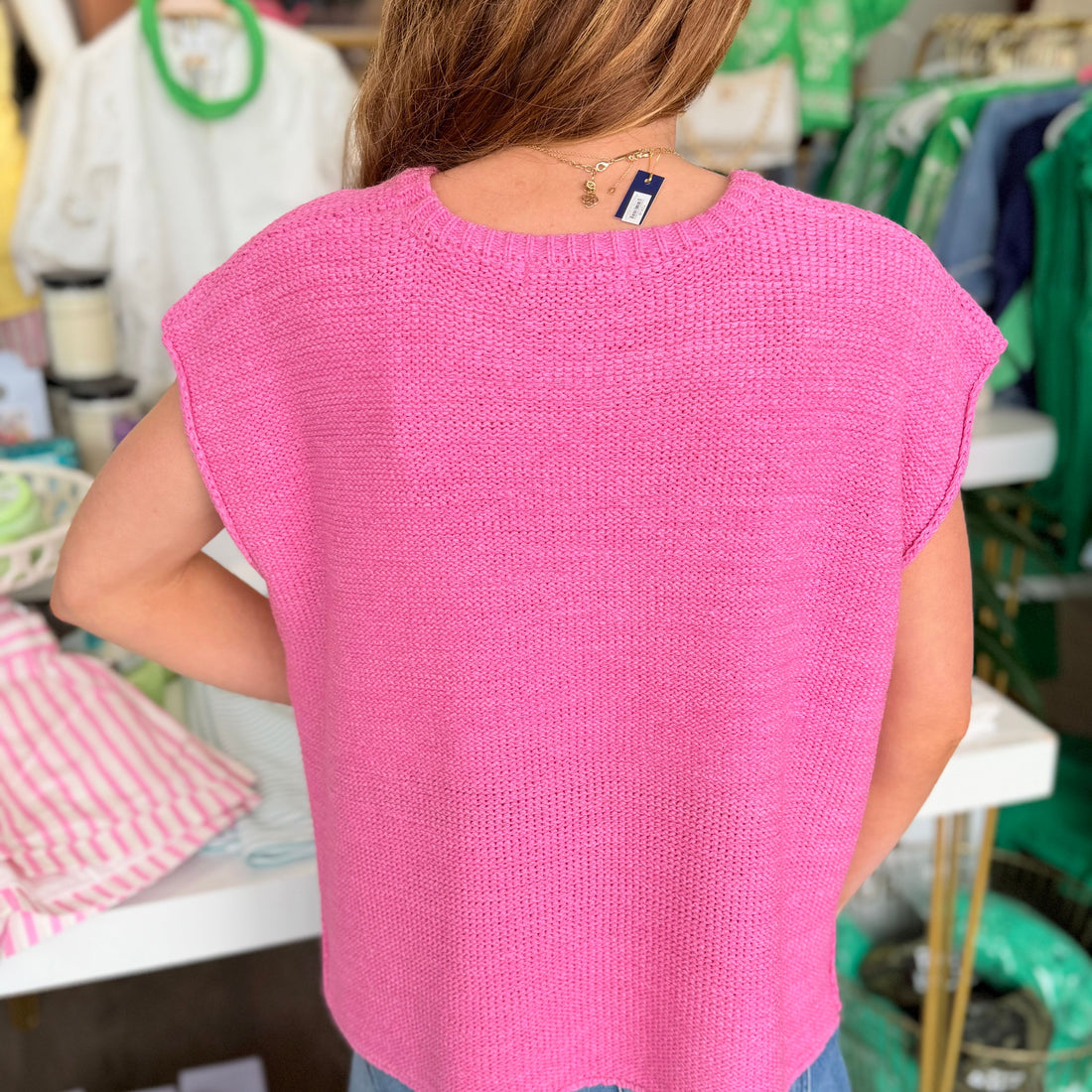 Anne Sweater Top (Pink)