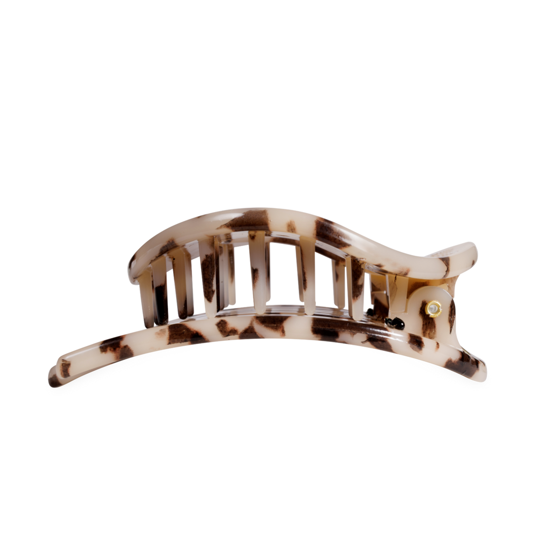 Blonde Tortoise Large Flat Circle Hair Clip