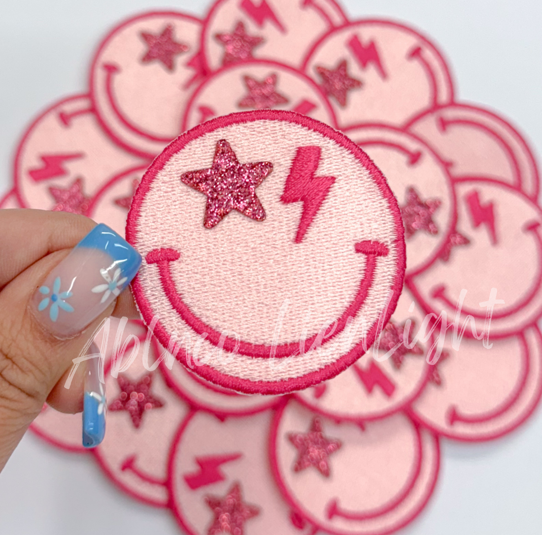 Pink Bolt Smiley