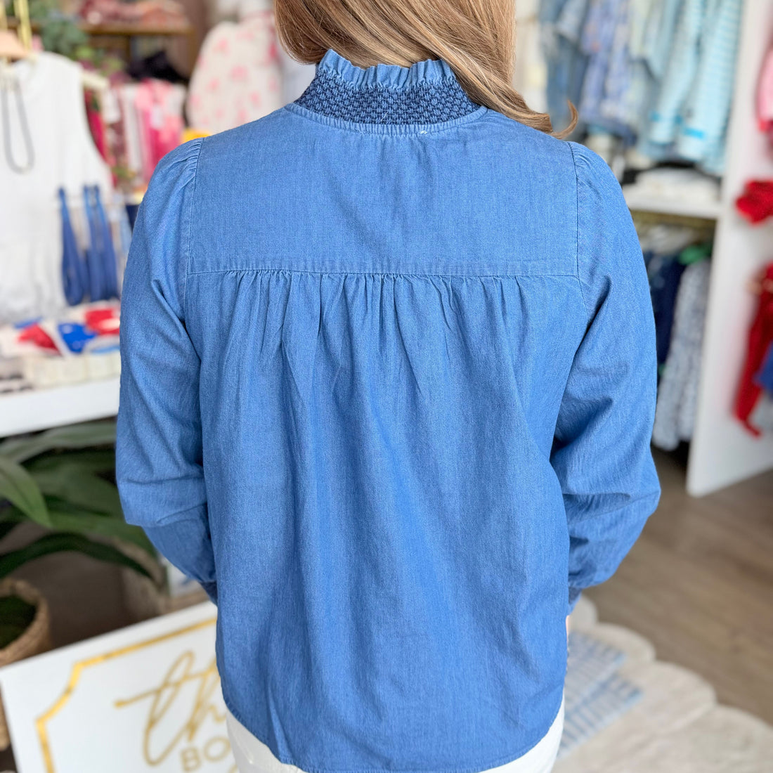 Kimmie Top (Chambray)
