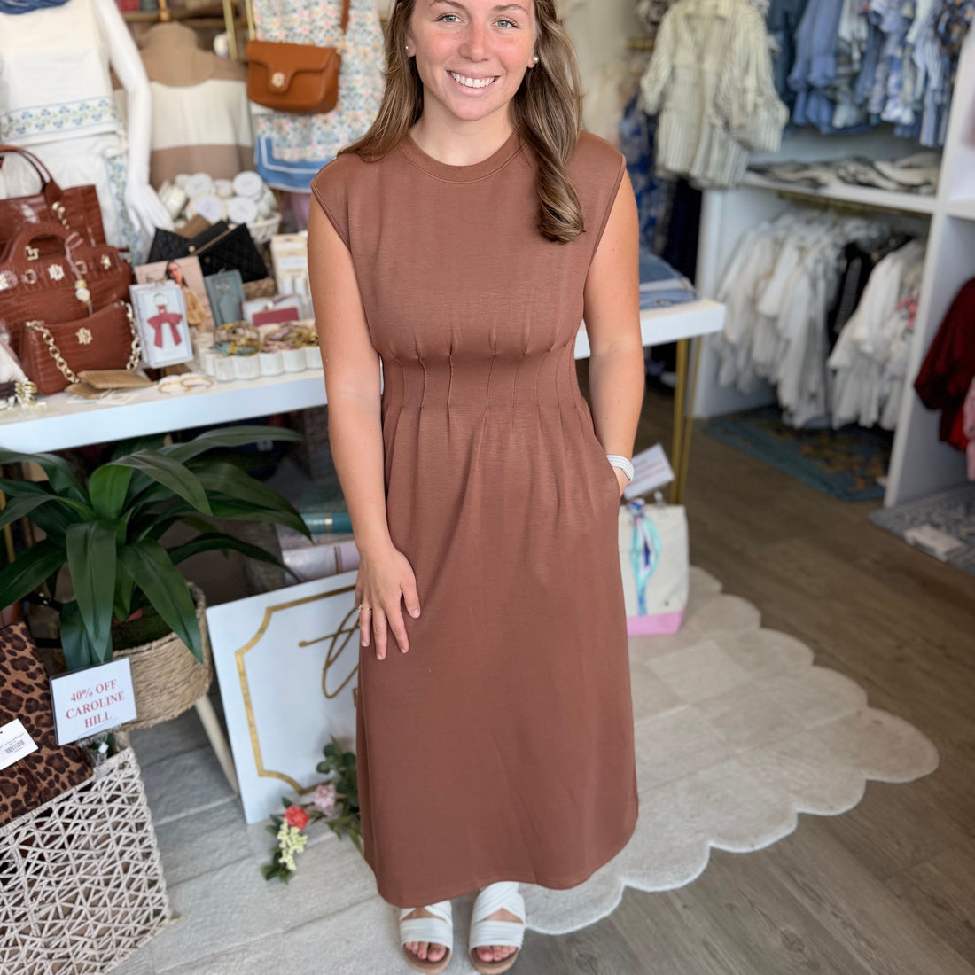 Naomi Dress (Brown)