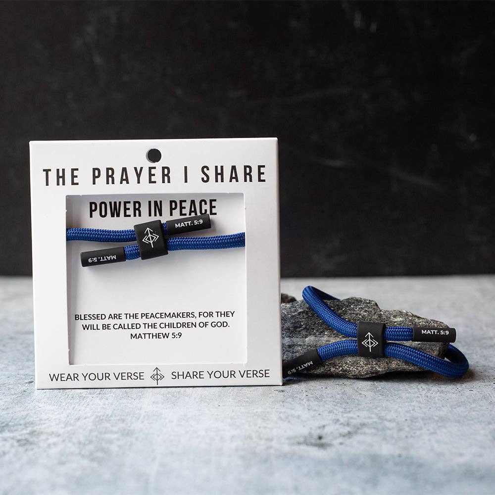 POWER IN PEACE Christian Cord Bracelet