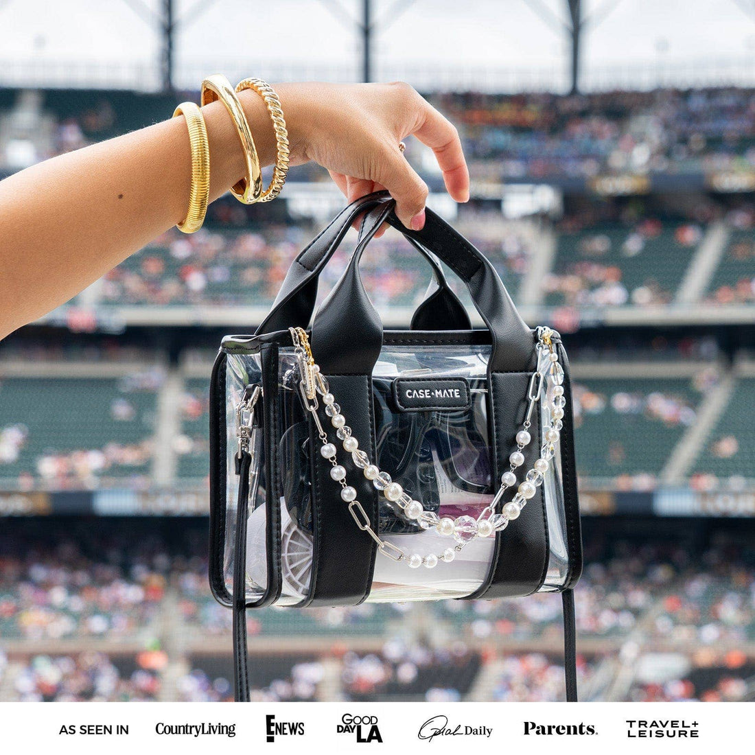 Clear Stadium Bag, CaseMate (Black)