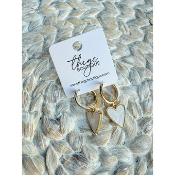 Heart Dangle Earring (gold)