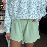 Scalloped Short