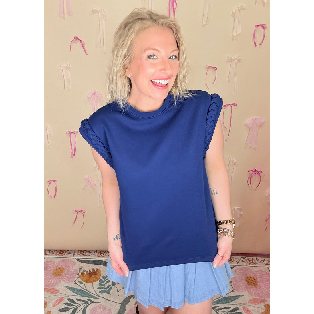Henley (navy) Top