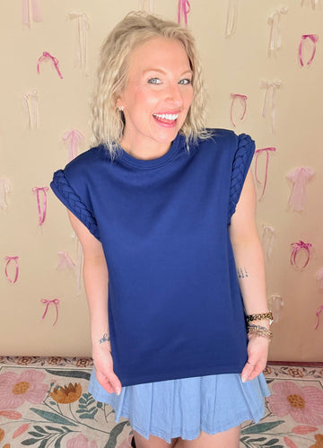 Henley (navy) Top