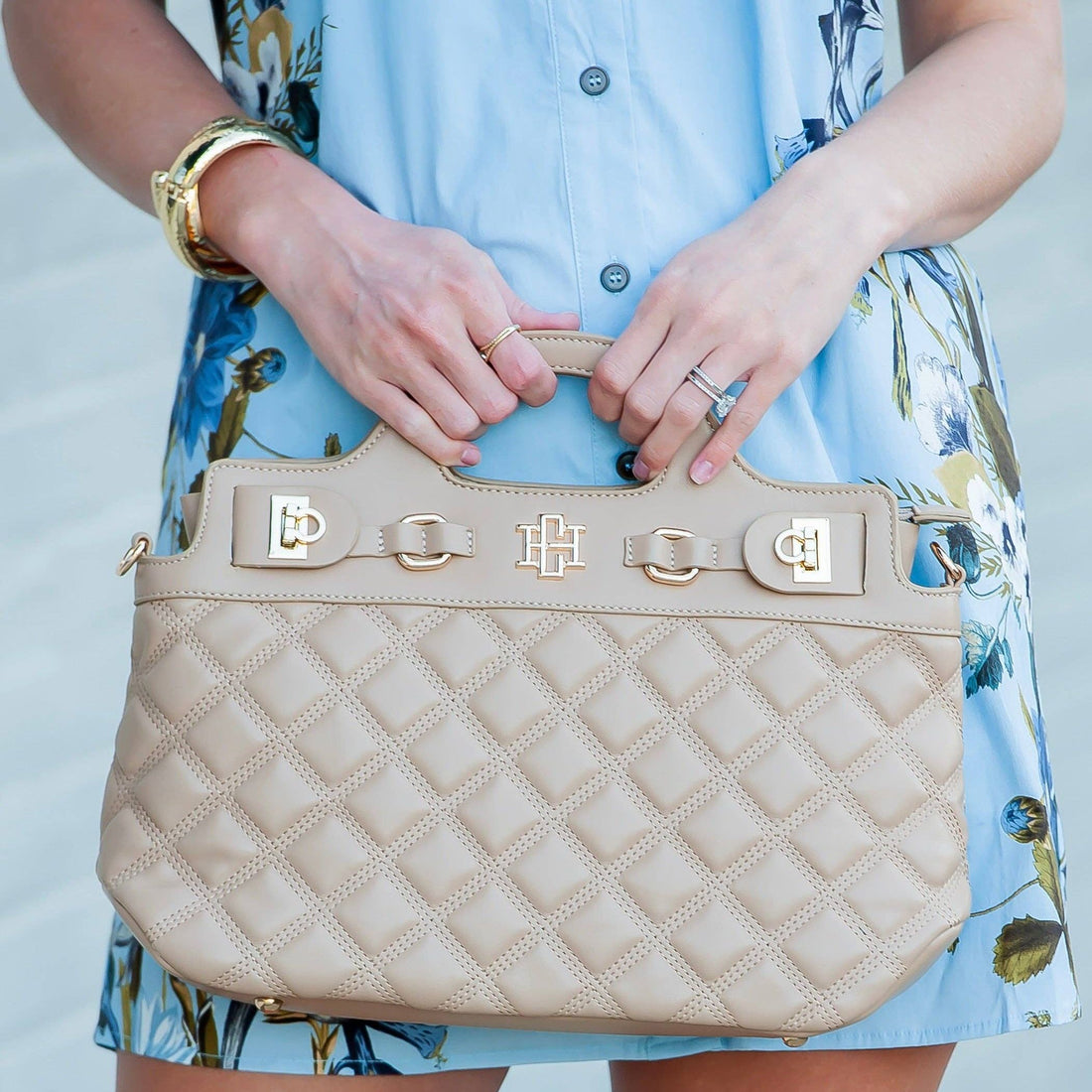 Savannah Handbag (Latte)
