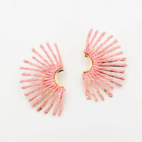 Light Pink Raffia Fan 