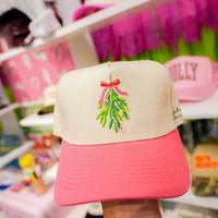 Meet Me Under the Mistletoe Trucker Hat