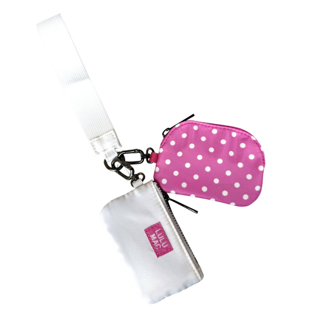 Lulu Mac Wristlet (White Dots)