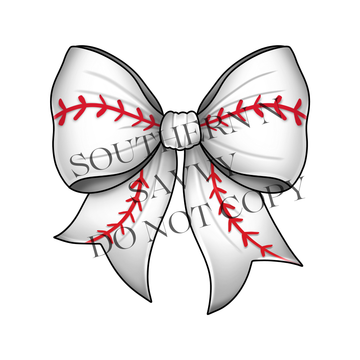 Baseball Bow DTF