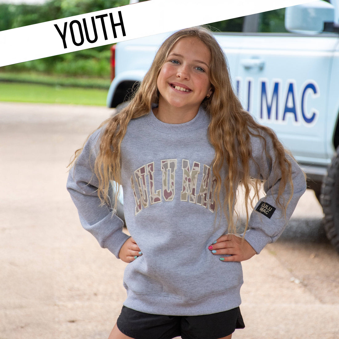 Youth Lulu Mac Grey Sweatshirt