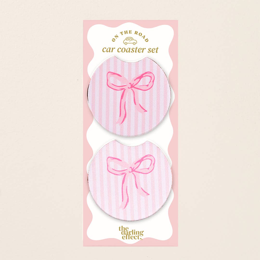 Bow Car Coaster Set