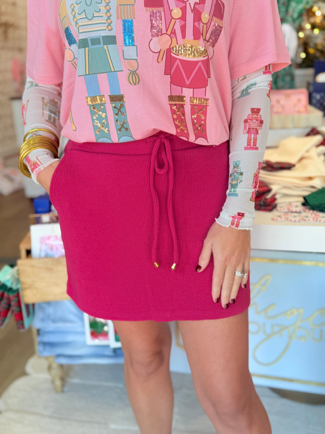 Holiday Skorts (pink)