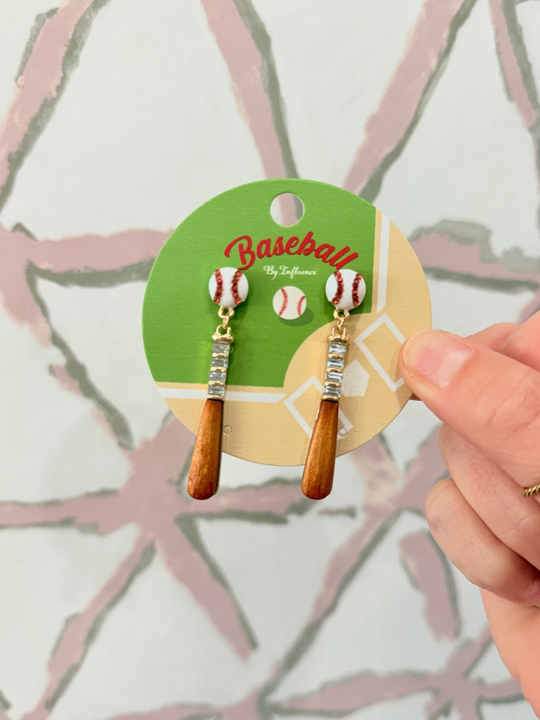Baseball Earring
