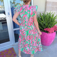 Canopy Gleam Midi Dress