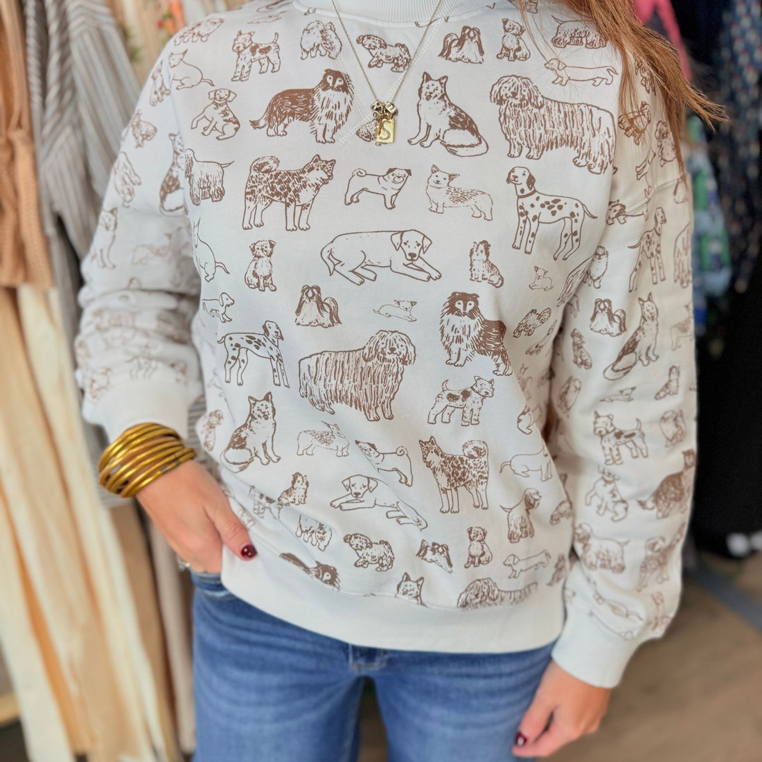 Dog Printed Sweatshirt